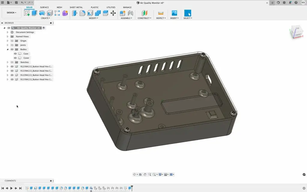Fusion360 Case Design With Cover