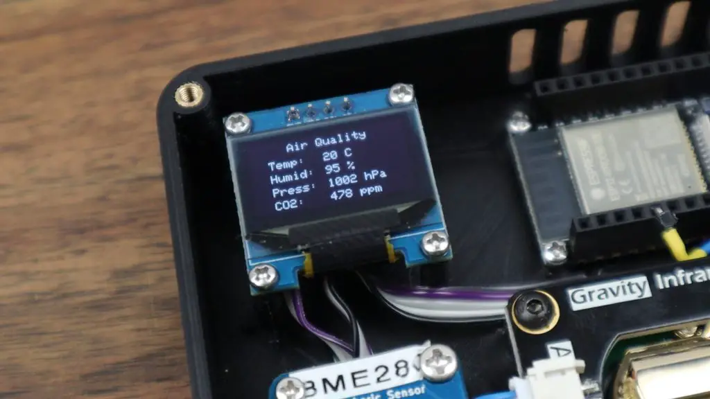 Indoor Air Quality Monitor Running