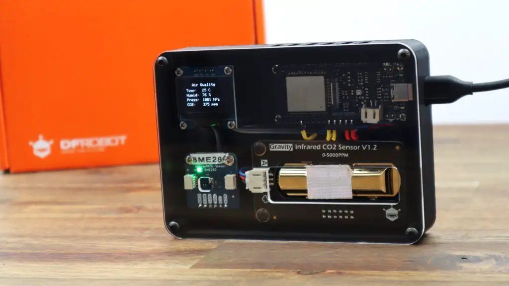 Indoor Air Quality Monitor Using DF Robot CO2 Sensor