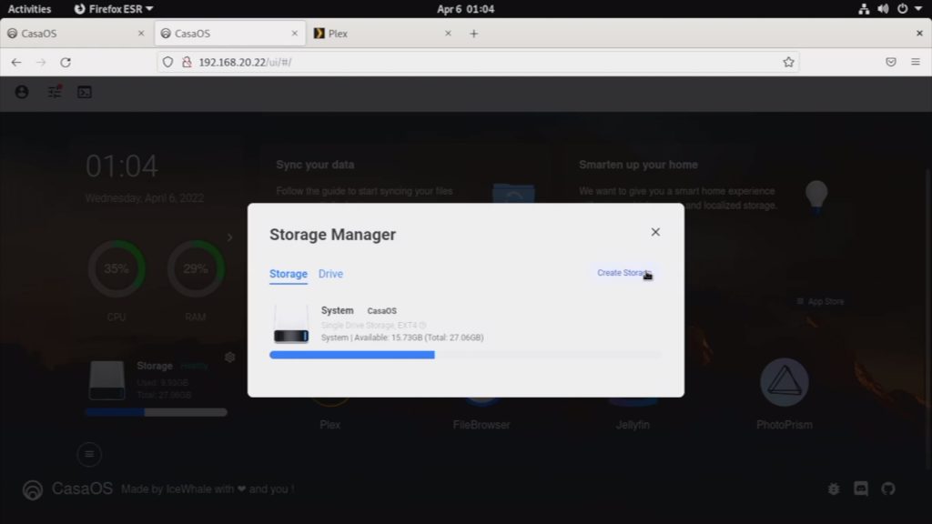 Adding SSD To CasaOS Storage Manager