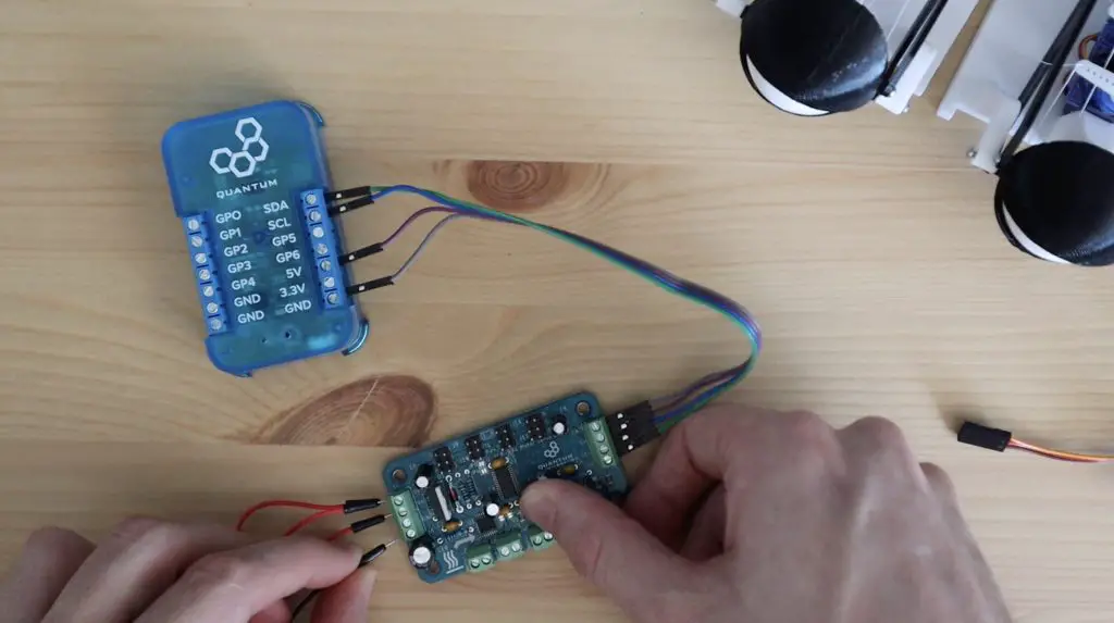 Connecting Power Jumpers To Motor and Servo Driver Board