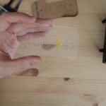 Plex Logo With Protective Film Peeled Off