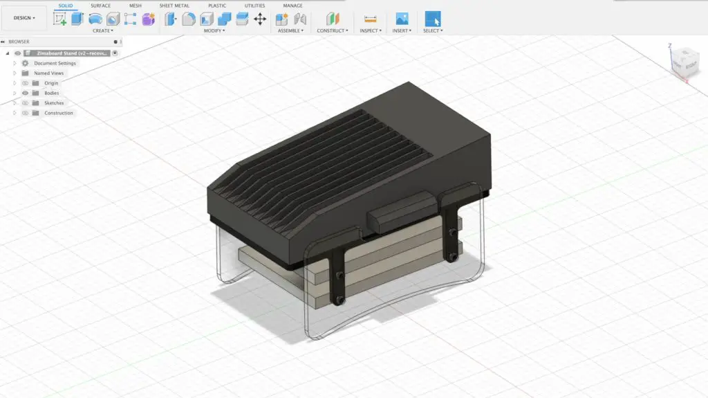 Zimaboard Stand Model In Fusion360