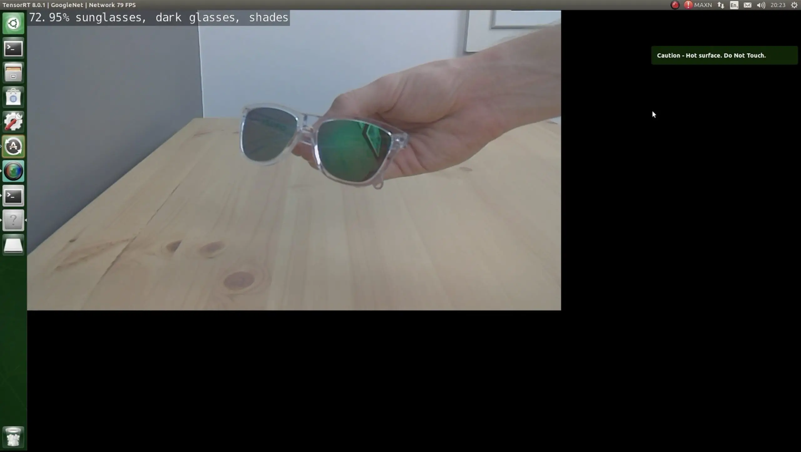 Sunglasses Live Object Recognition