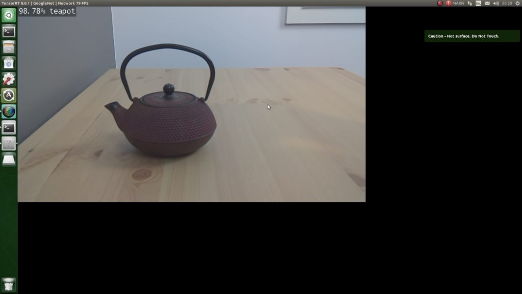 Teapot Certainty Live Object Recognition