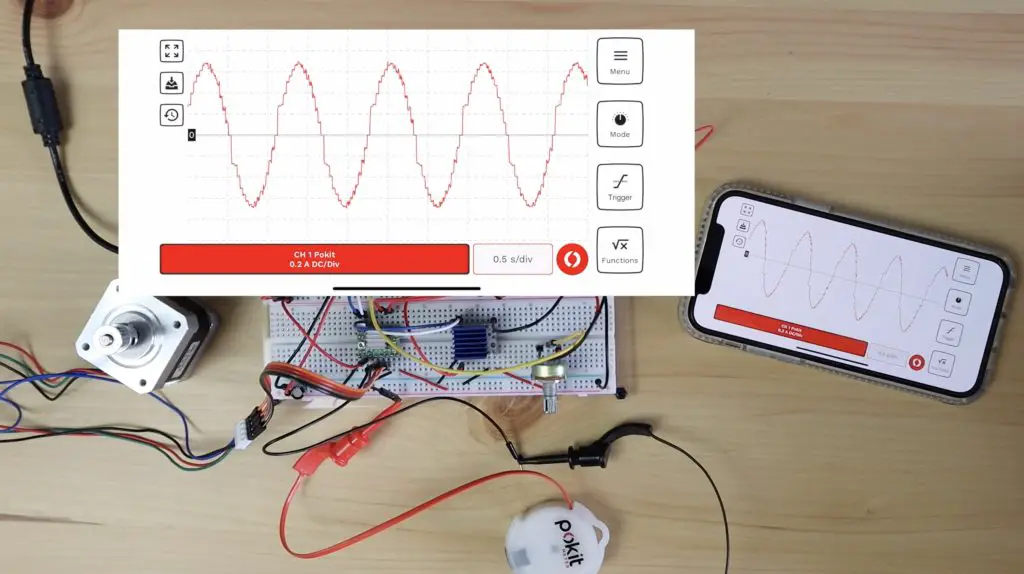 Current Waveform Eighth Step A4988 Scaled