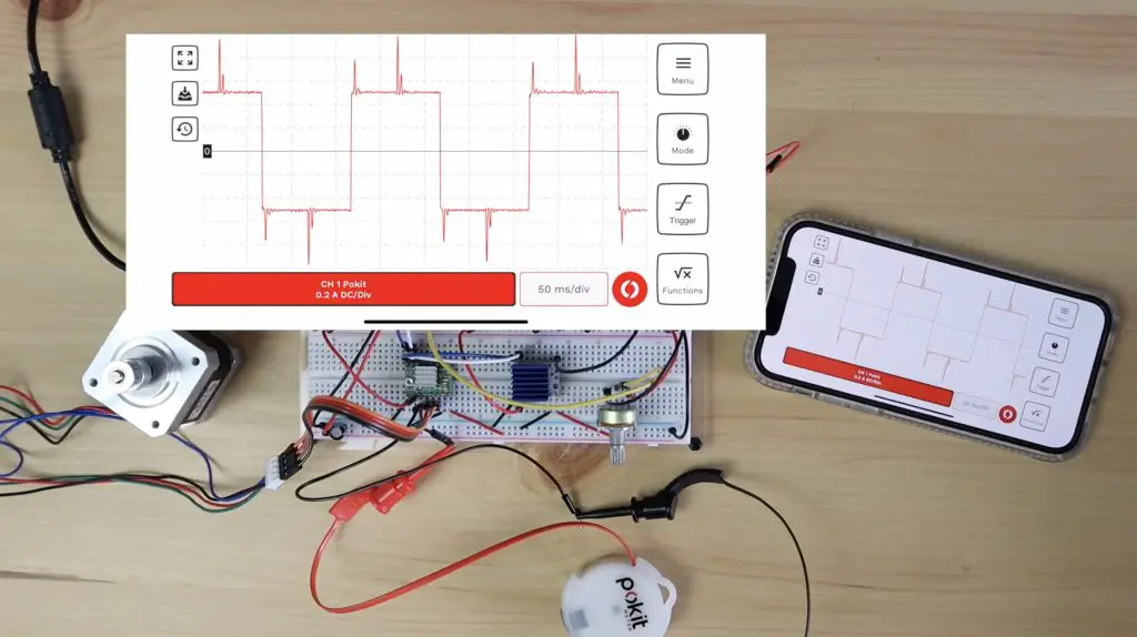 Current Waveform Full Step A4988