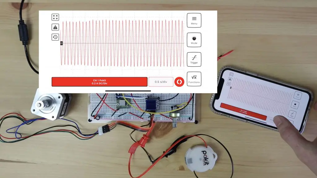 Current Waveform TMC2208 Higher Speed