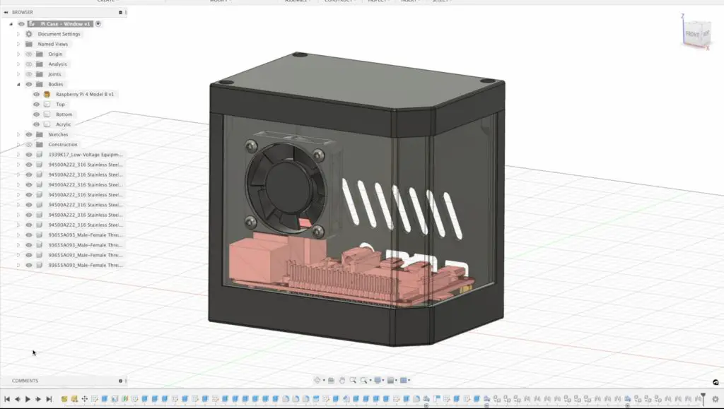 Desigining The Raspberry Pi Case In Fusion360