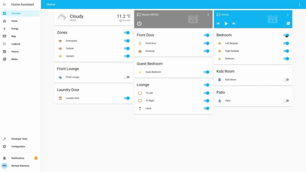 Home Assistant Control Dashboard