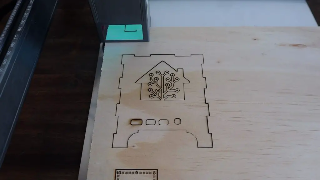 Laser Cut Second Home Assistant Test Panel