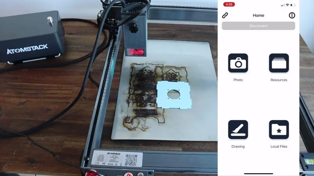 Using the Atomstack App to Laser Engrave the Lid