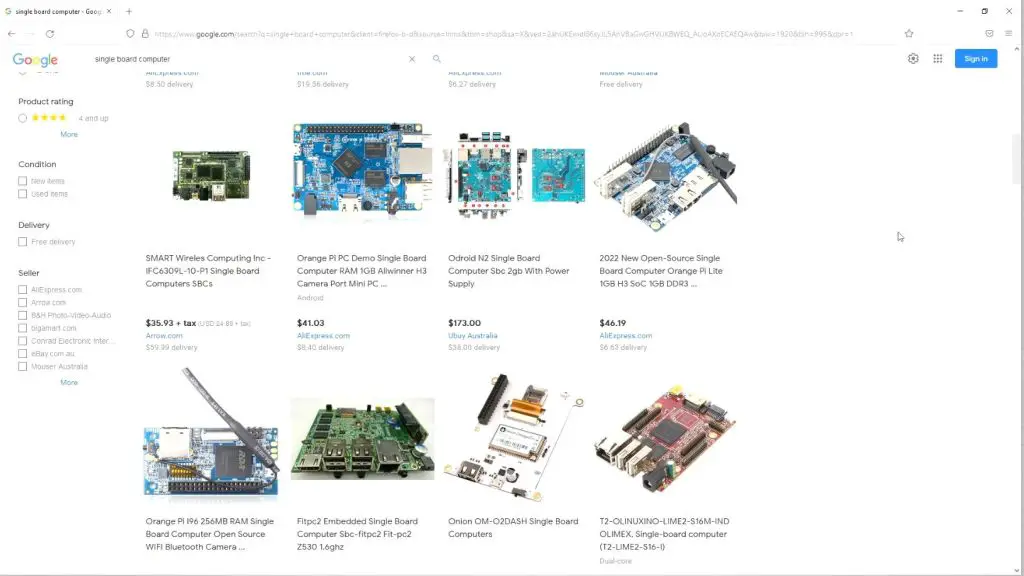 Alternative Single Board Computers