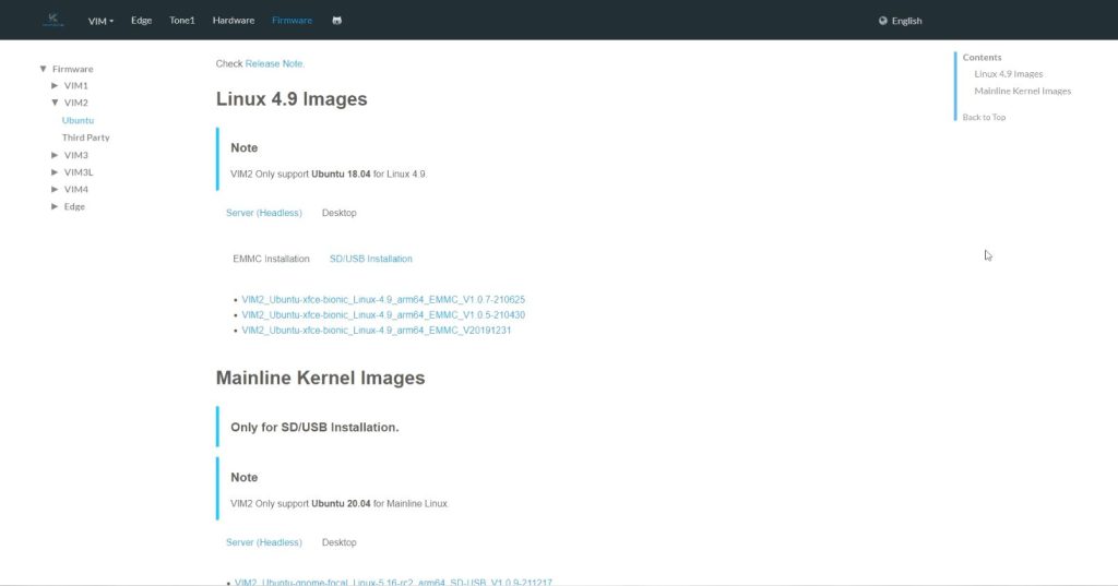 Khadas VIM2 Linux Images