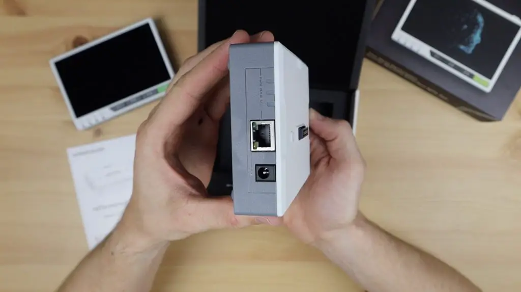 Left Side Ports, Ethernet and Power