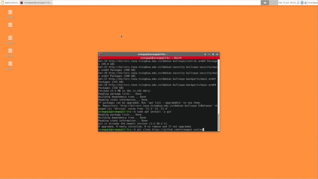Orange Pi 3 Installing Github Repository