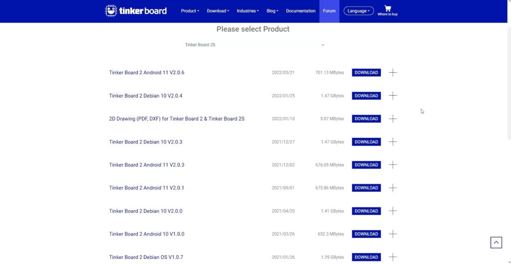 Tinker Board OS Debian for Tinker Board 2S