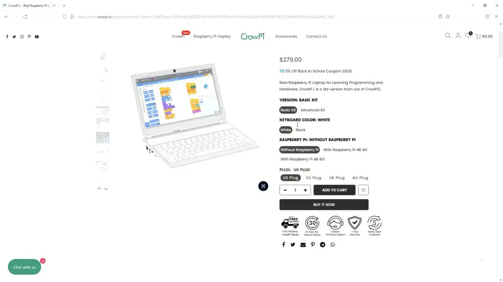 CrowPi Product Page