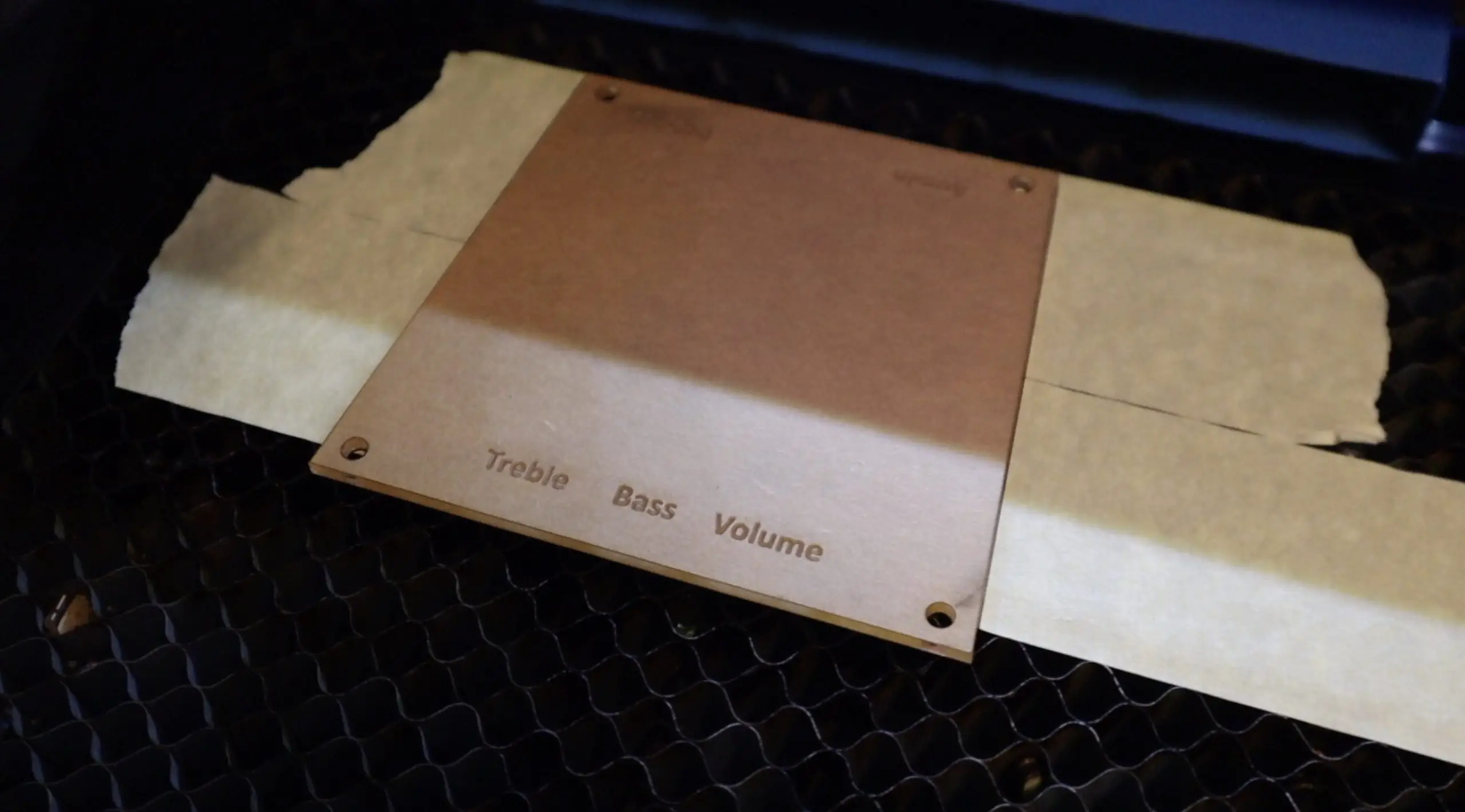 Laser Engraving The Amplifier Cover