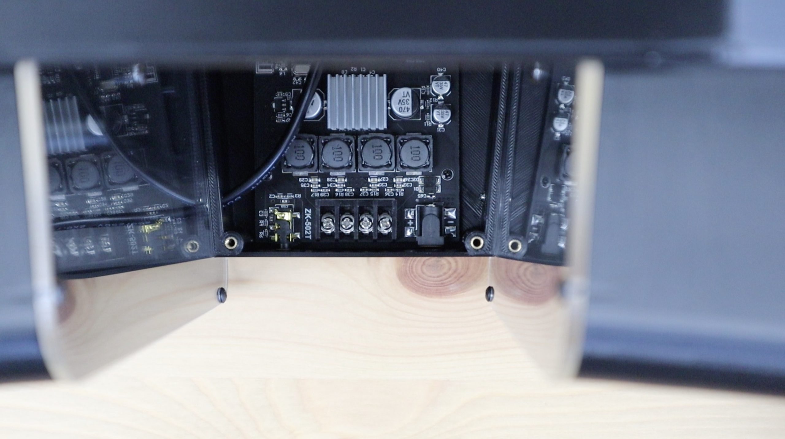 Pulling Speaker Wires Through Holes In Side Panels The DIY Life