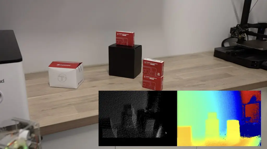 3D Point Cloud Of Boxes In Image