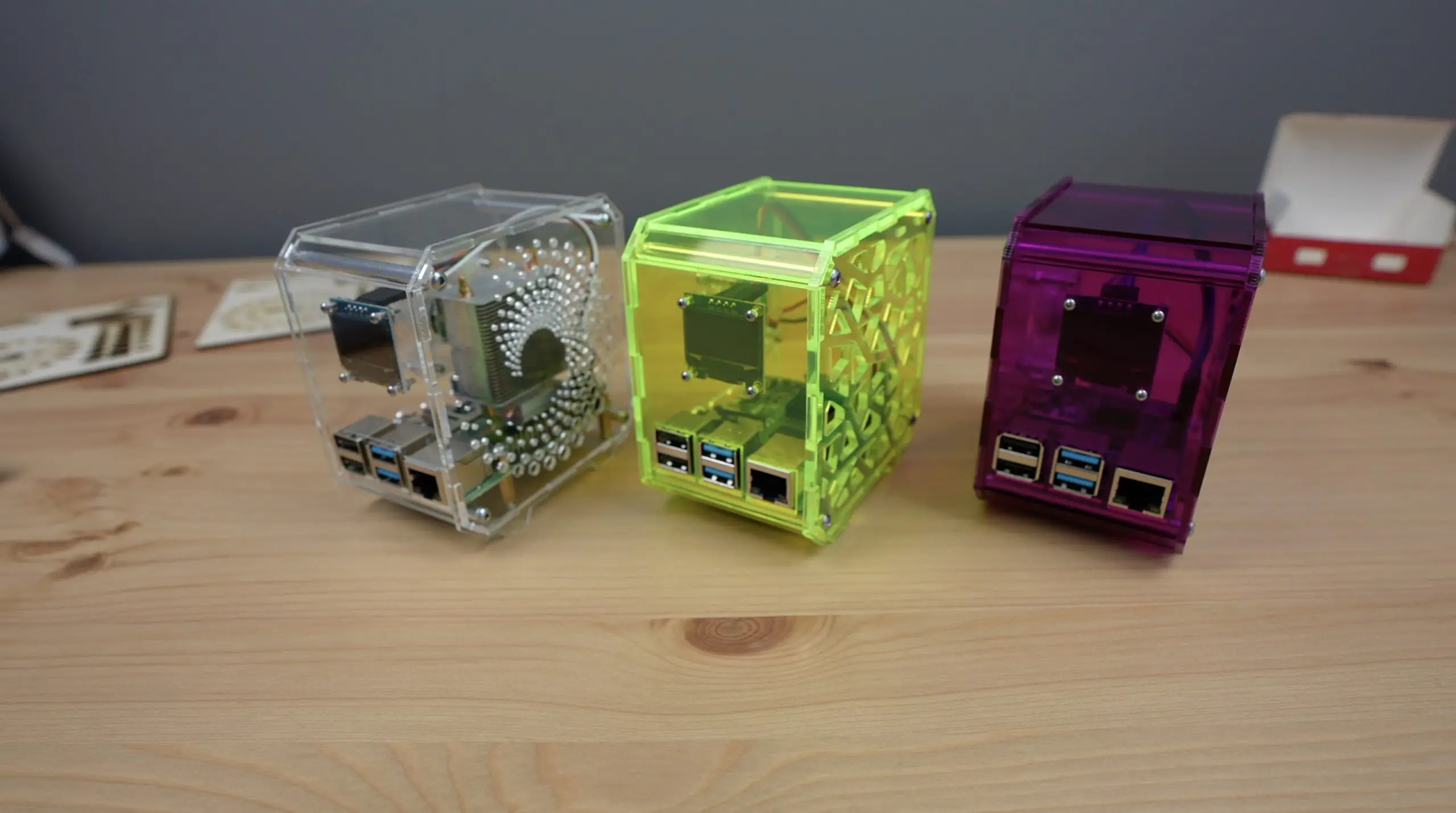Completed All Acrylic Raspberry Pi Cases