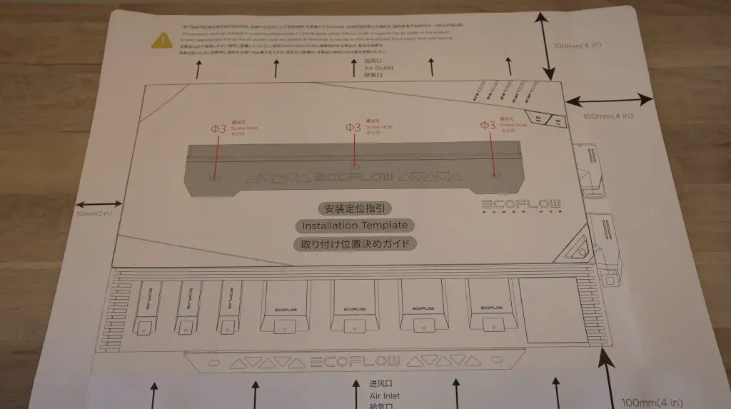 EcoFlow Power Kits Mounting Templates