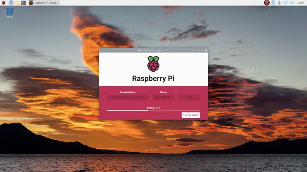 Flashing Raspberry Pi OS Lite