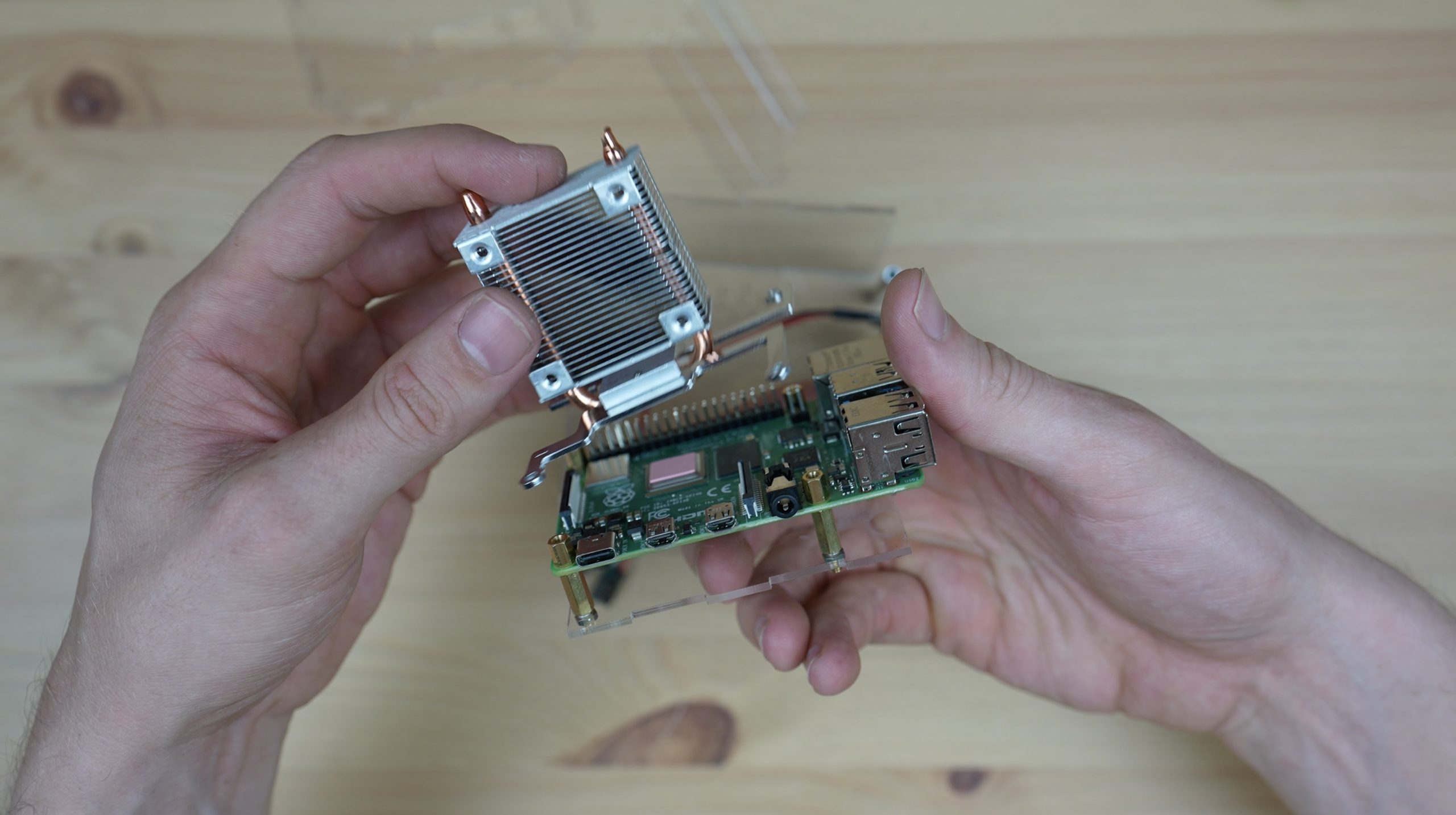 Heat Sink Being Installed On Raspberry Pi The DIY Life