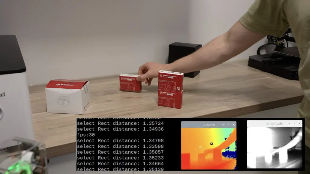 Measuring Distance To Boxes On Desk