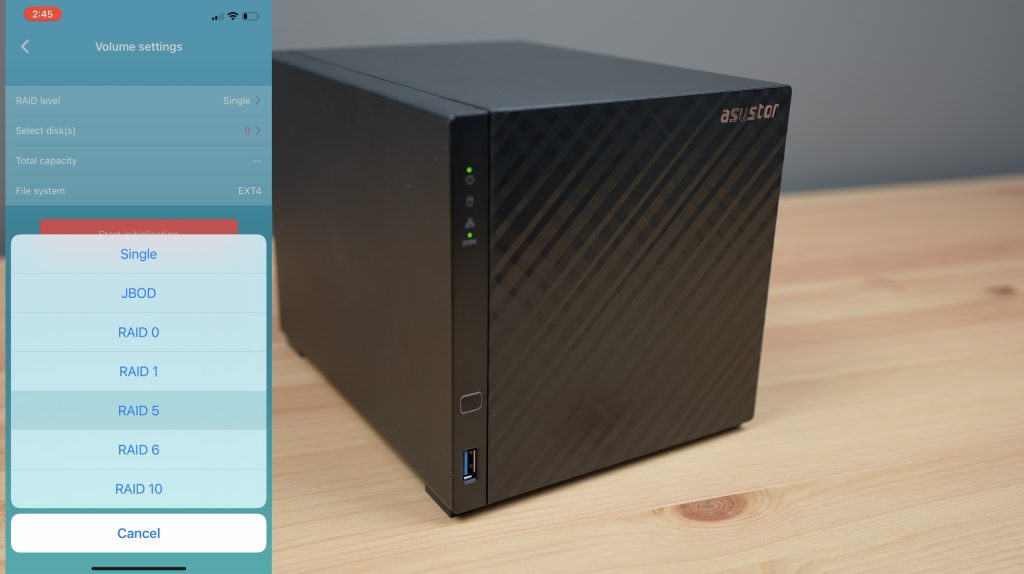 Setting Up Asustor NAS From AiMaster App