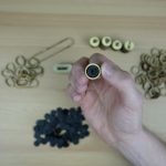 3D Printed Holder Glued Onto Key