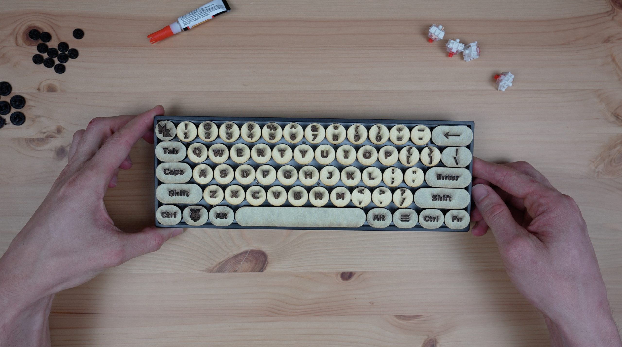All Laser Cut Keycaps Installed The DIY Life