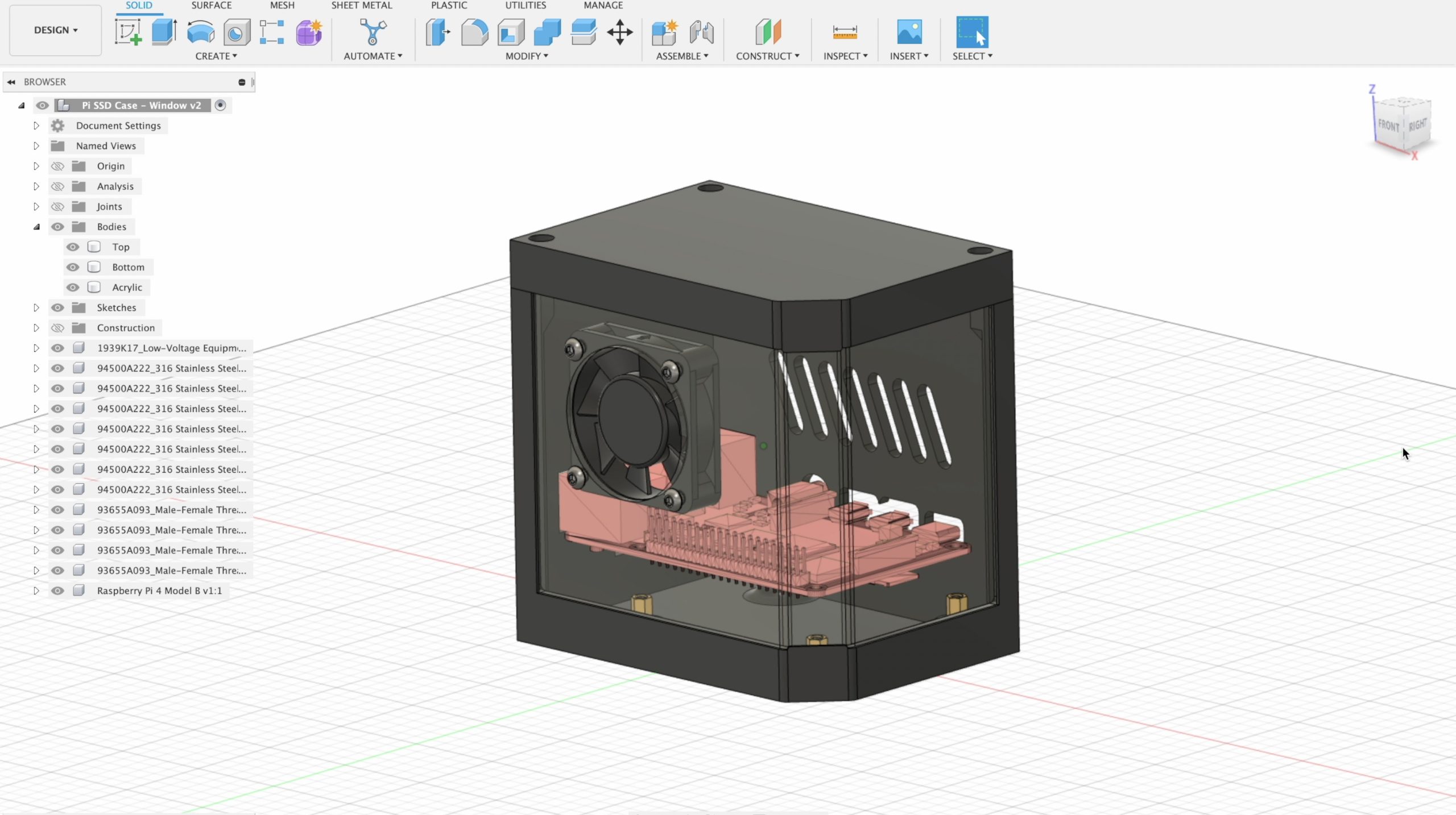 Pi Case Modifications For M.2 SSD