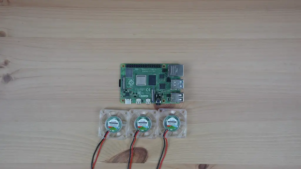 Raspberry Pi Three Fans Long