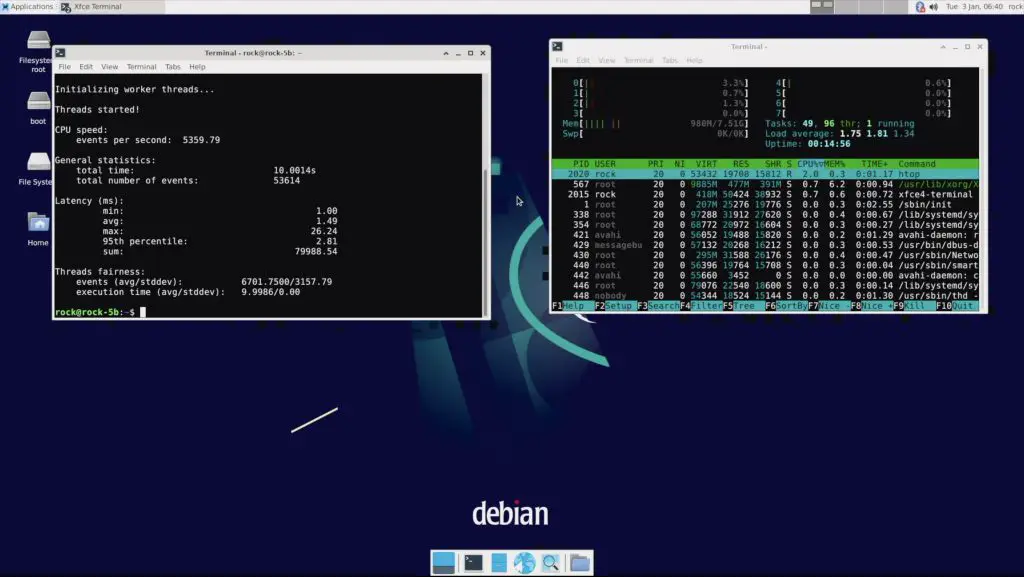 Sysbench Benchmark Results On Rock 5 Model B