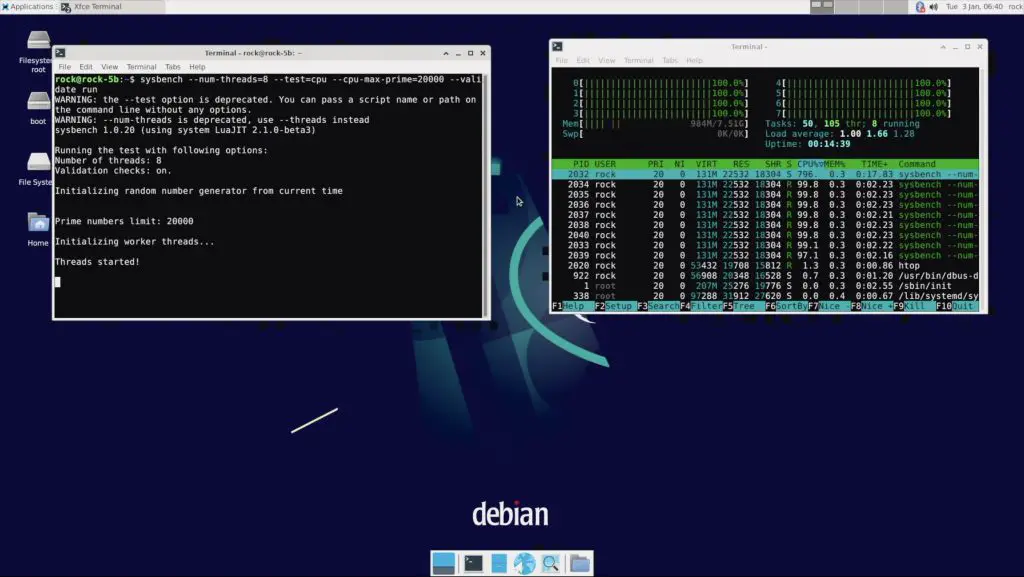 Sysbench Benchmark Running