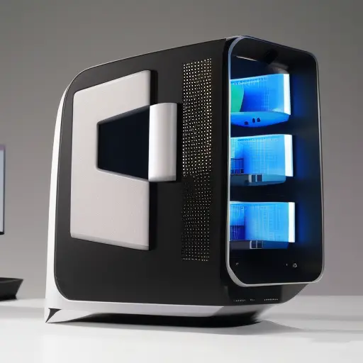 small desktop computer futuristic design