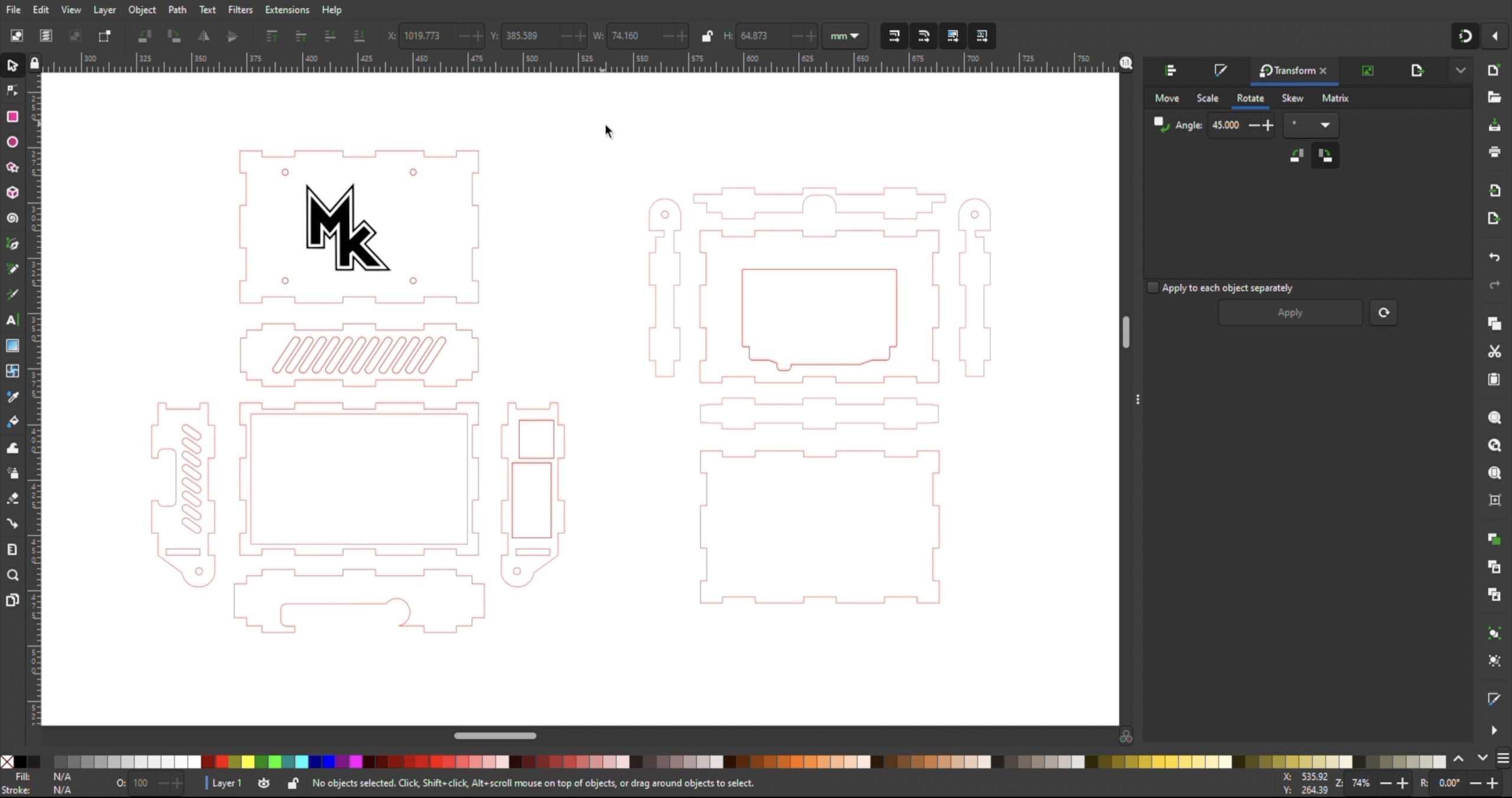 Plywood Cyberdeck Design In Inkscape