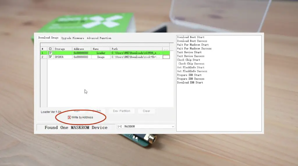 Rock 5 B Bootloader Reflashing