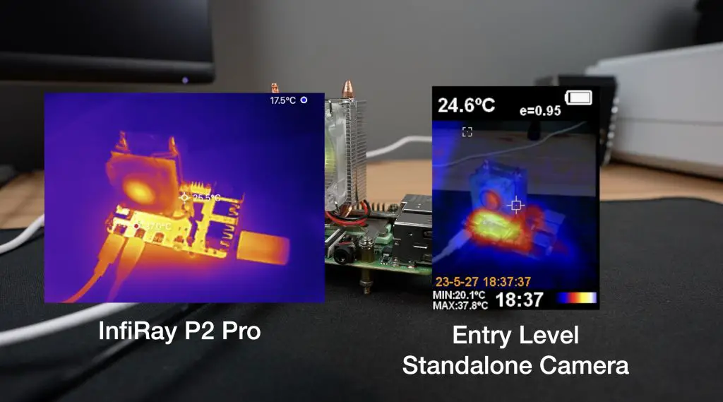 Thermal Image Comparison With Photo Overlay