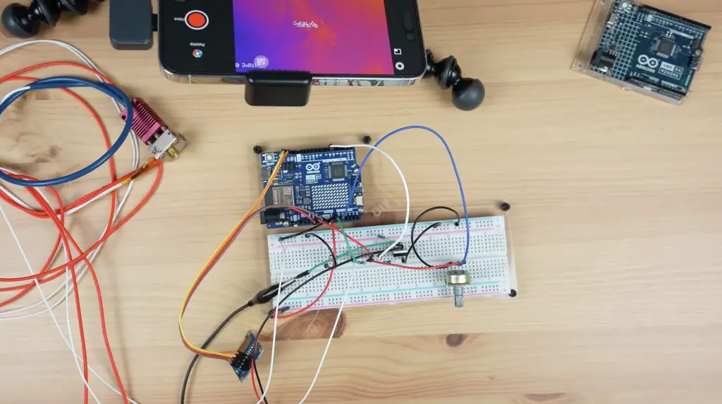 Basic Breadboard Circuit For 3D Printer Hotend