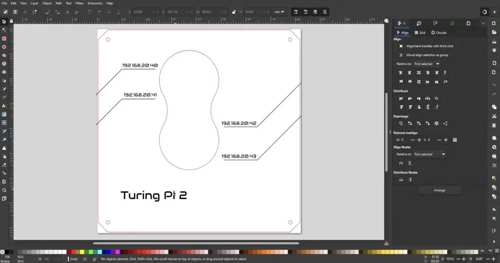 Turing Pi 2 Case Engraving Details