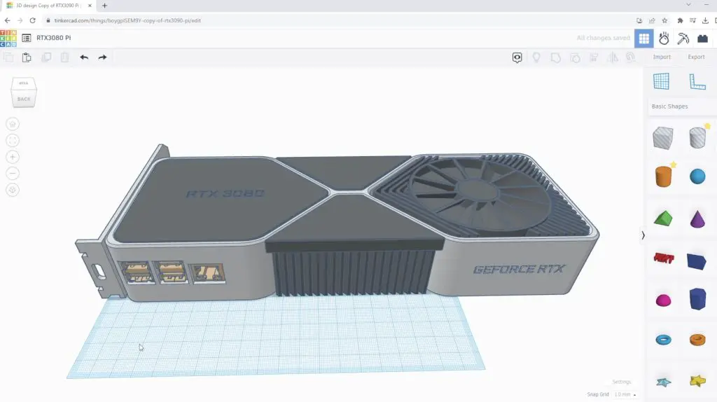 3D Model For RTX3080 Pi Case