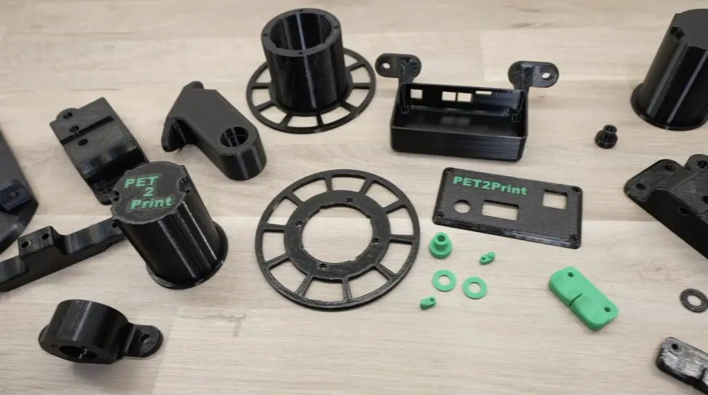 3D Printed Parts For PET2Print