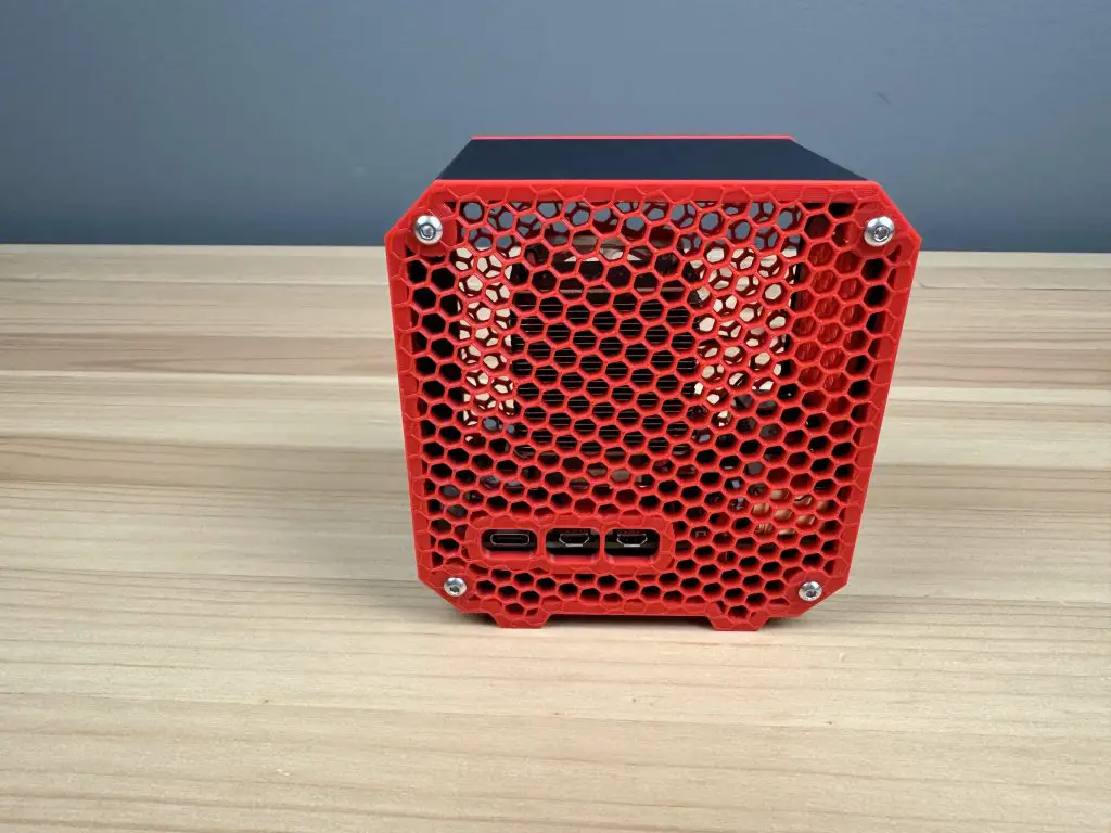 Raspberry Pi 5 Desktop Case Side