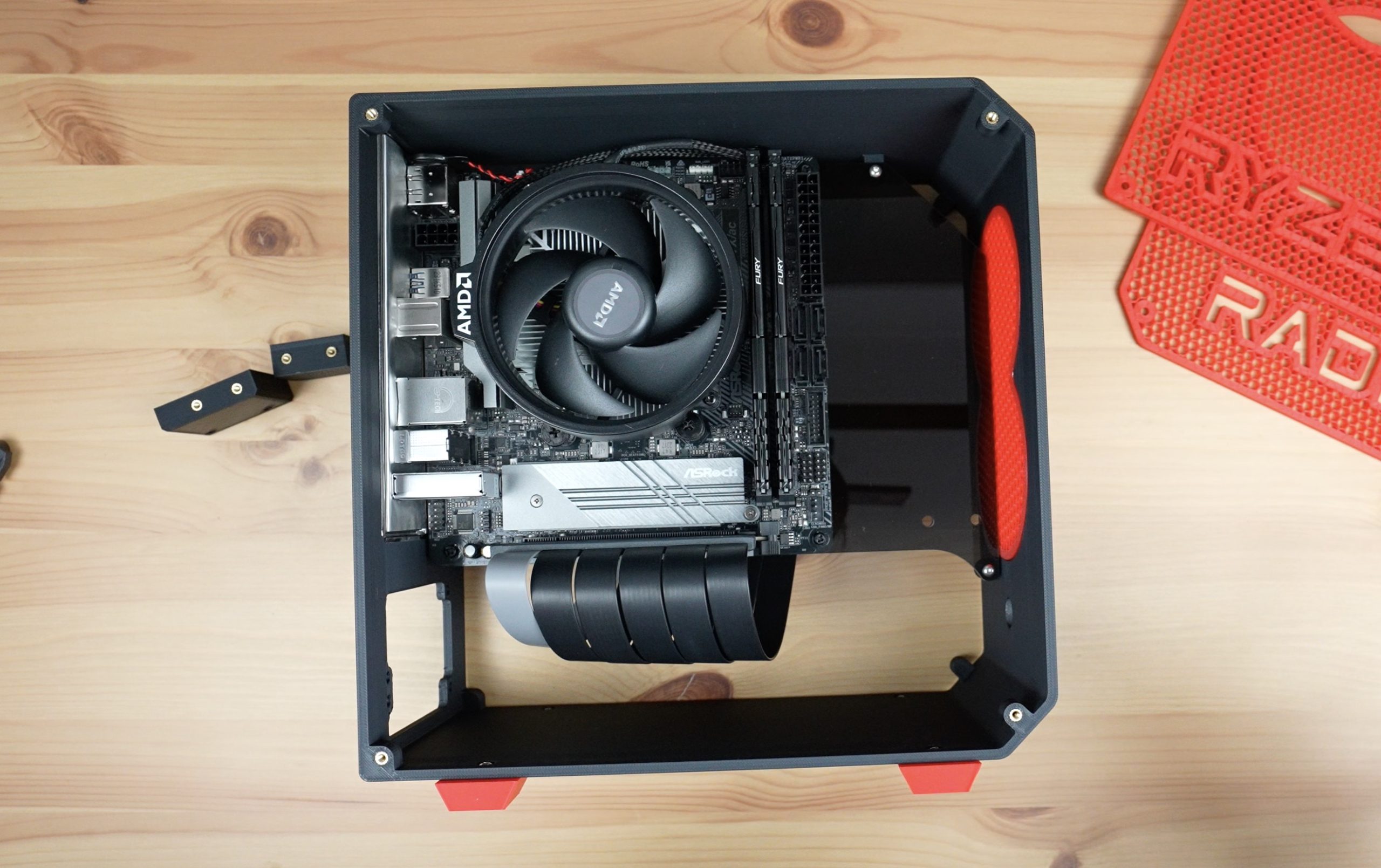 GPU Riser Cable Installed On Case The DIY Life