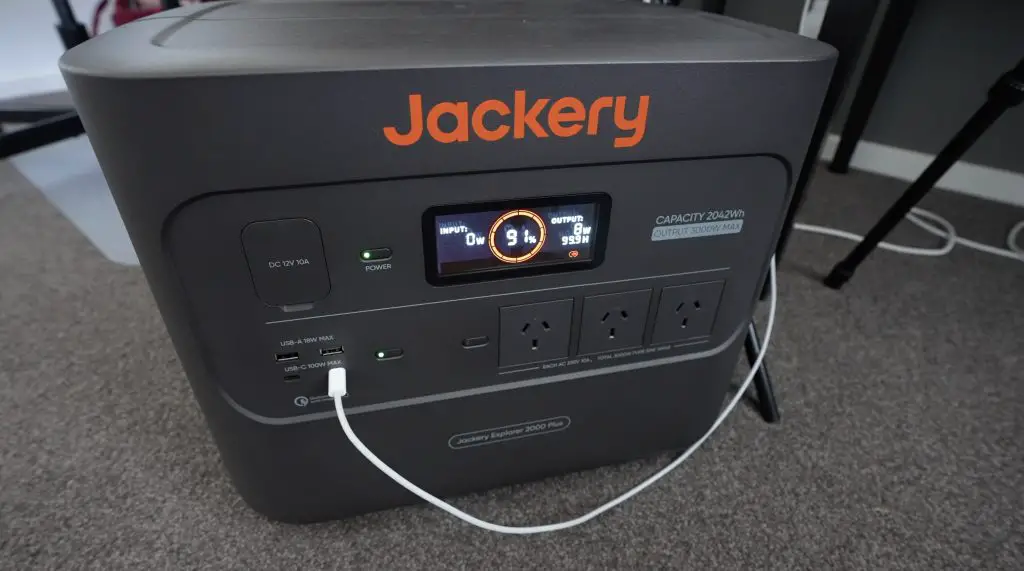 Jackery Battery Status After Modelling