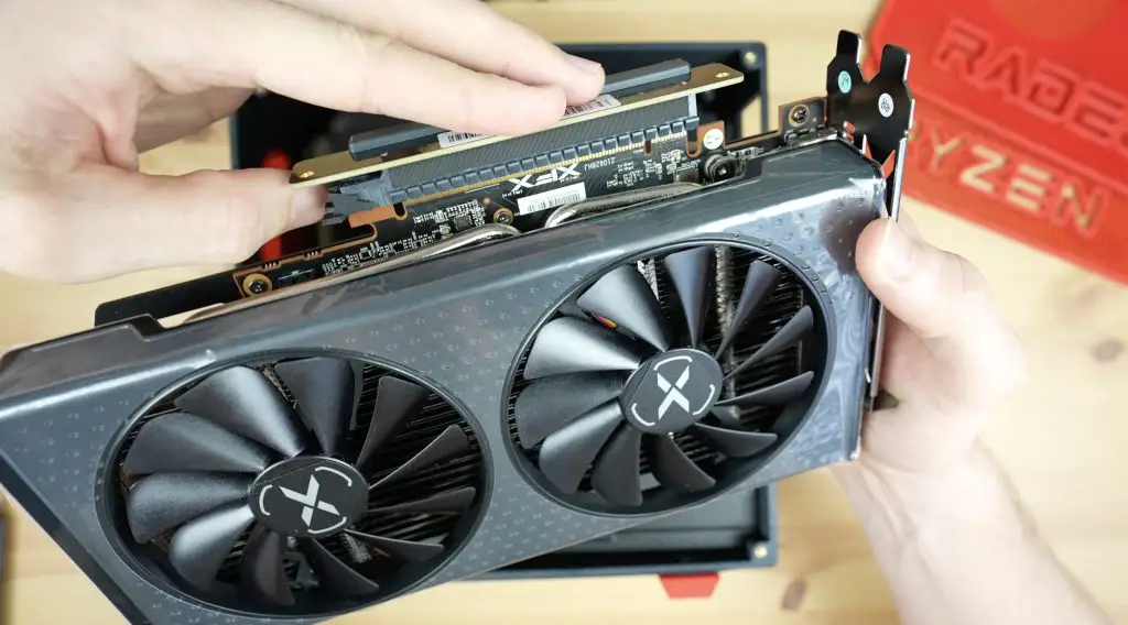 Riser Cable Plugged Into GPU