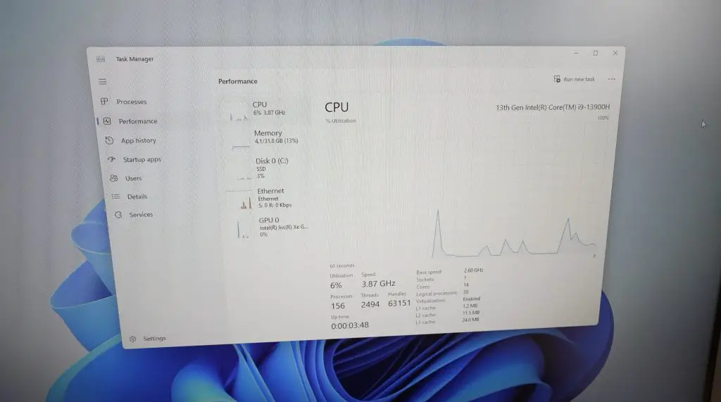 i9 CPU Details